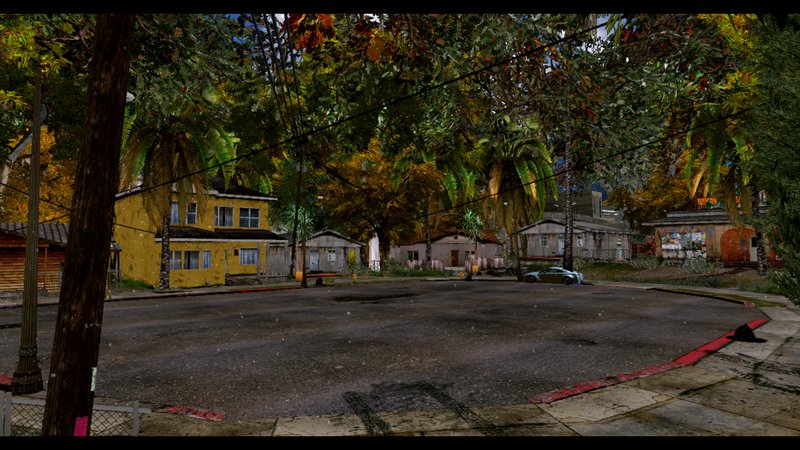 GTA San Andreas Grove Street Full of Trees Mod - GTAinside.com