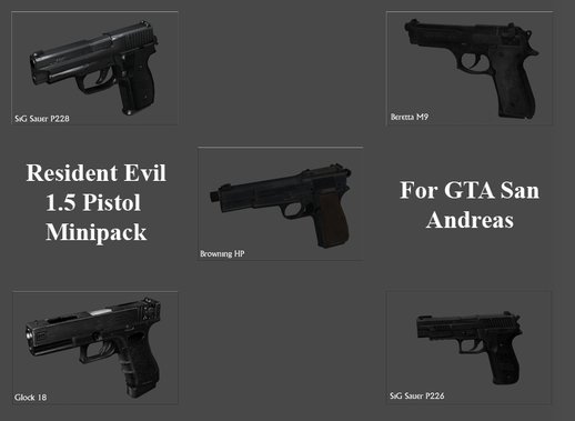 Resident Evil 1.5 Pistol Minipack