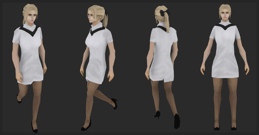 Female Sweater One Piece (Low poly ver)