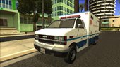 Ambulan GTA V - Adapted GTA SA (4 versions in one[paintjob])