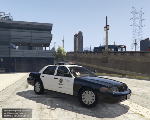 LAPD Ford Crown Victoria END OF WATCH Lucky 13 skin 4K