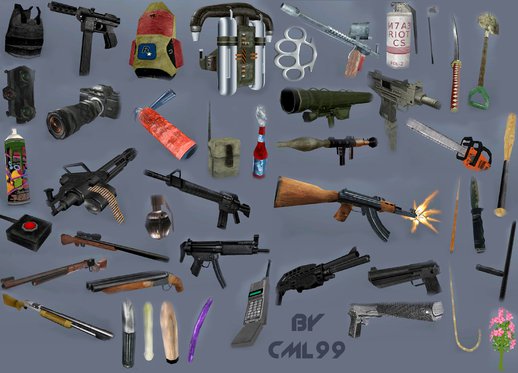 Weapons Retextured and Colored Weapon Icon Pack V6 Final (512x512)