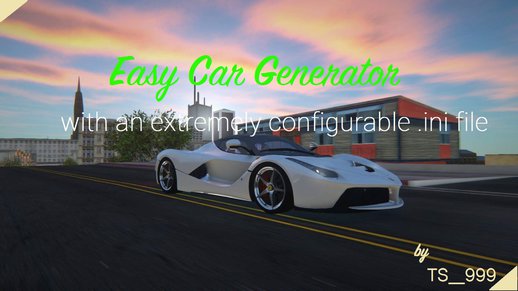 Easy Car Generator (with a configurable .ini file)