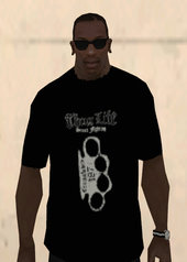 Thug Life Streetlife T-shirt Black