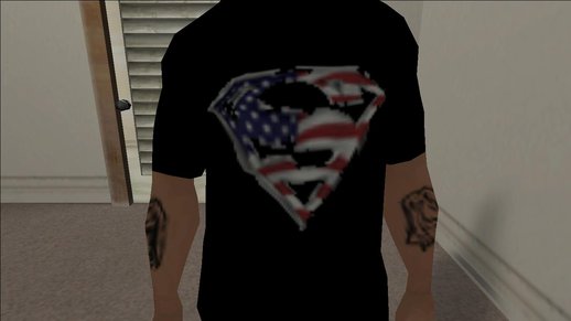 Black Superman USA T-Shirt