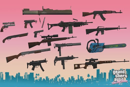 HD Vice City Stories Weapons