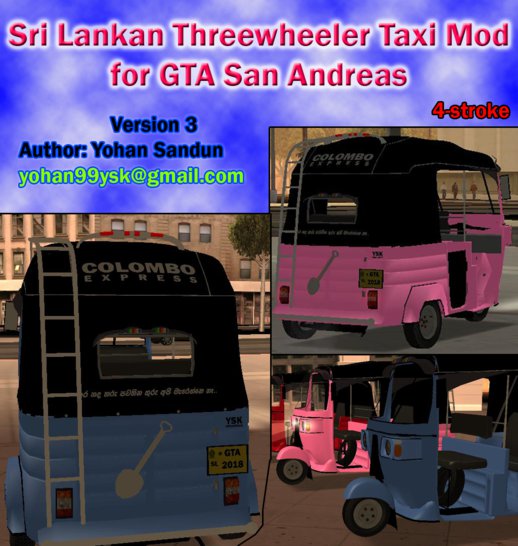 Sri Lankan Three Wheeler Taxi