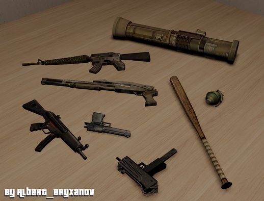 Weapons Pack From Postal 2 Complete