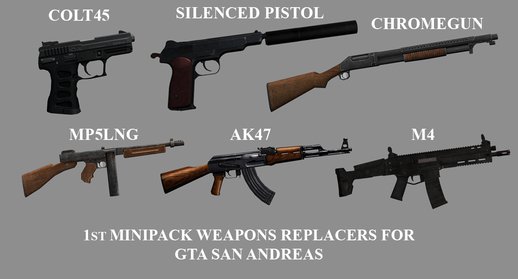 1st Minipack Weapon Replacers