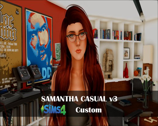 Samantha Casual v3 [Sims 4 Custom]