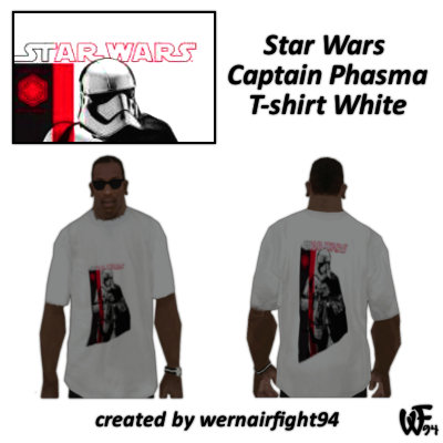 Star Wars Captain Phasma T-Shirt White