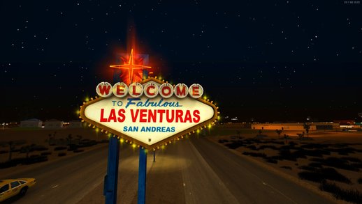 Welcome Las Venturas Sign Remastered Final