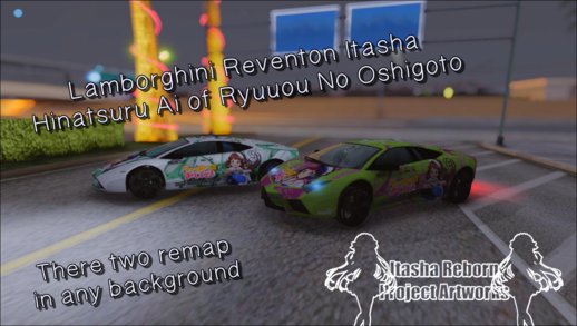 Lamborghini Reventon Itasha Hinatsuru Ai of Ryuuou No Oshigoto