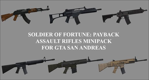 Soldier of Fortune: Payback Assault Rifles Minipack