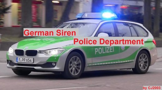 [2018] German Police Department Siren