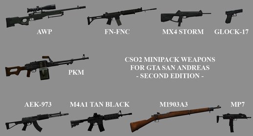CSO2 Minipack Weapons - Second Edition -