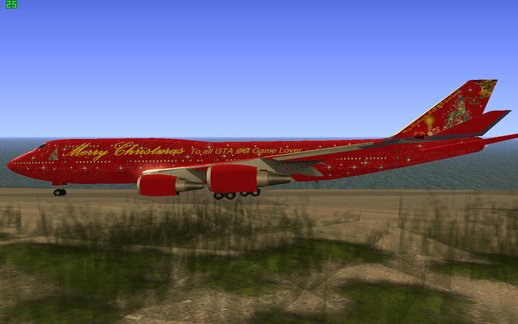 Boeing 747-400 Christmas