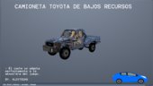 Toyota Land Cruiser Bajos Recursos