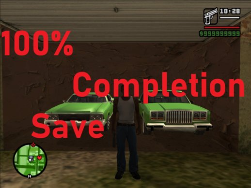 100% Complete Game Save!