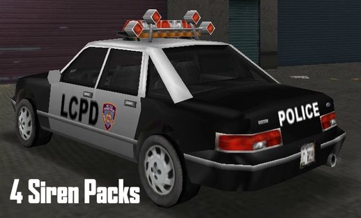 Police Siren LCPD Sound 4 Packs