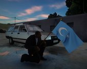 Doğu Türkistan Bayrağı - Flag Of East Turkestan - شەرقىي تۈركىستان دۆلەت بايرىقى