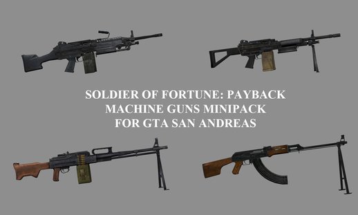 Soldier of Fortune: Payback Machine Guns Minipack