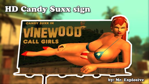 HD Candy Suxx Sign