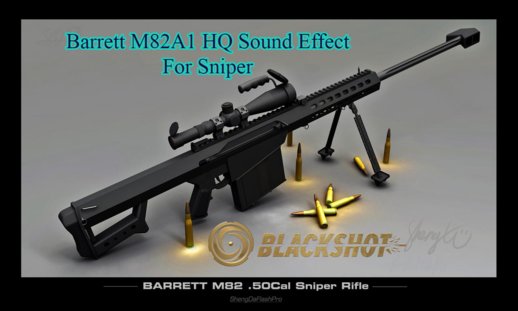 Barrett M82A1 HQ Sound effect with bullet dropped sound from Blackshot FPS Game