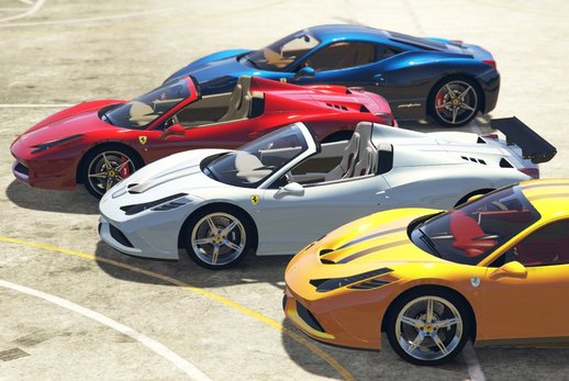 Ferrari 458 Italia, Spider, Speciale & Aperta [Add-On | Tuning | Animated Roof | Livery]