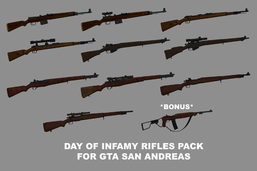 Day of Infamy - Rifles Pack