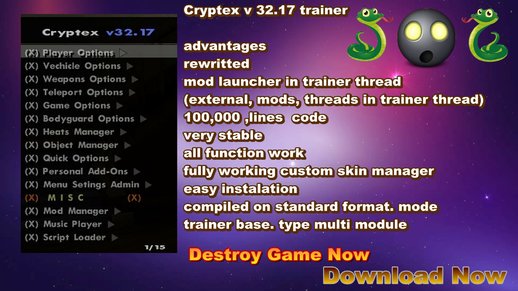 Trainer Cryptex v32.17 vip