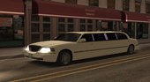 Limousine Lincoln Town Car Lowpoly