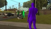 GTA:O Green & Purple Alien Bodysuits