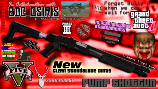 GTA V Shrewsbury Pump Shotgun [Revamped GTAinside.com Release] (Updated Phase II Redux)