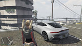 Aston Martin Outfit with leather hot-pants for Harley Quinn
