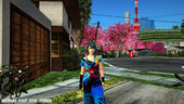 DOA6 Tamaki Teal & blue Aikido Kimono