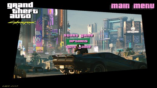 Vice City Cyberpunk 2077 Menu Mod