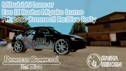 Mitsubishi Lancer Evo IX Itasha Izumi Miyako Halloween Of Princess Connect Re Dive Rally
