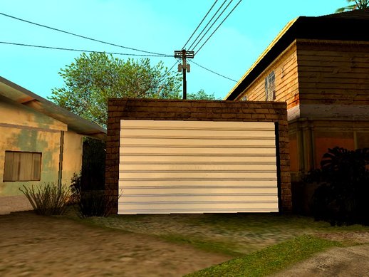 New Garage In HD, For CJ's House 