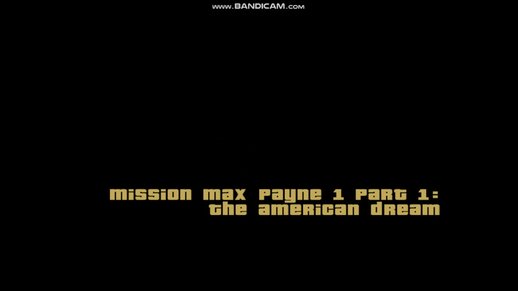 Mission 1 Max Payne 1: Part 1