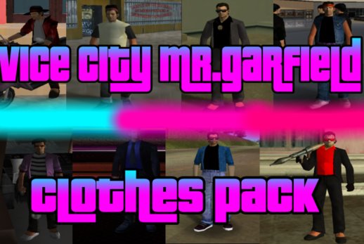 Vice City Mr. Garfield Clothes Pack