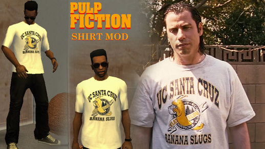 Pulp Fiction Banana Slugs Shirt Mod