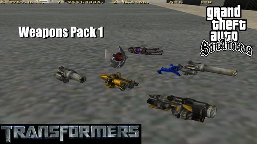Transformers Weapons Pack (Compatible con skins)