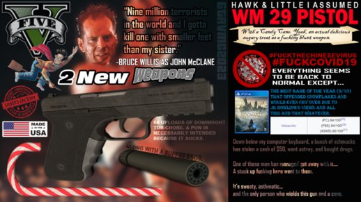 GTA V WM 29 Pistol and a Candy Cane [New GTAinside.com Release]