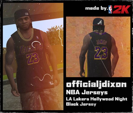 LA Lakers Hollywood Night Black Jersey