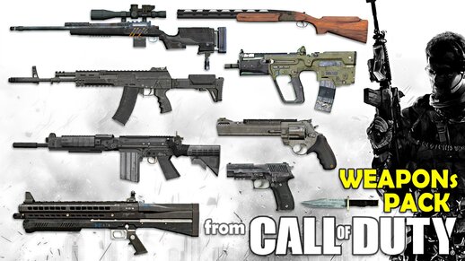 Weapons Pack From Call Of Duty Series