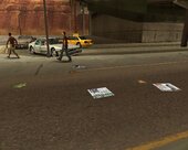 Rubbish on the ground from GTA 3/GTA VC for SA (asi plugin)
