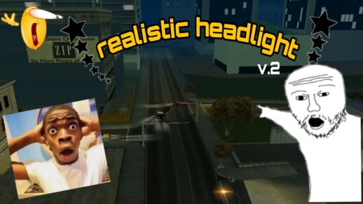 Realistic Headlight V2 for Mobile