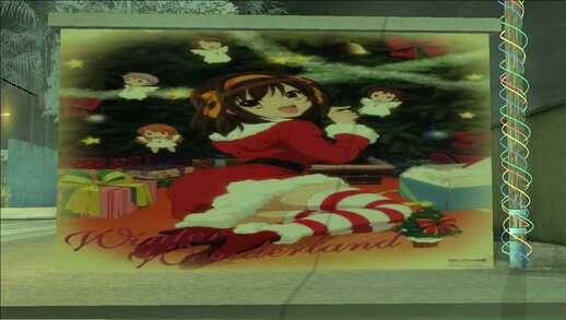 Mural Navidad Haruhi