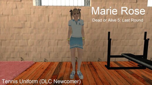 Dead or Alive 5: Last Round - Marie Rose in Tennis Uniform (Newcomer DLC)